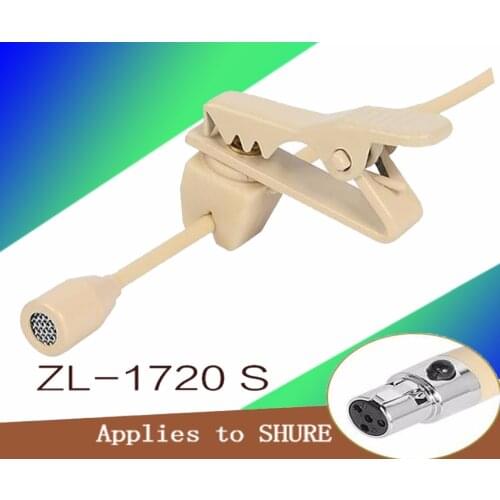 4 Pin TA4F Tie Clip on Lapel Microphone Lavalier Mic Mikrofon For SHURE PC Karaoke Wireless System BodyPack Transmitter