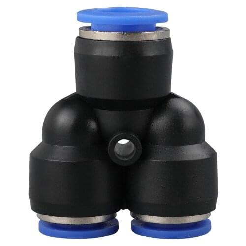 4mm 6mm 8mm 10mm 12mm 16mm Pneumatic Quick Fitting Plastic Reducer 3-Way Push to Connect Pipe Tube Fittings