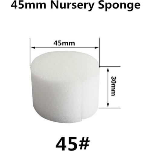 50pcs 45mm Nursery Sponge Hydroponic Soilless Cultivation Seedlings Planted Sponge Hydro Vegetable Seed Planting