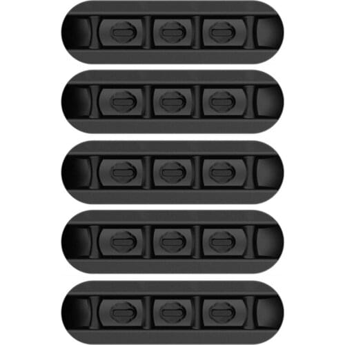 5PCS Cable Organizer Magnetic Cable Management USB Cables Holder Silicone Flexible Desktop Clips for Wired Headphones