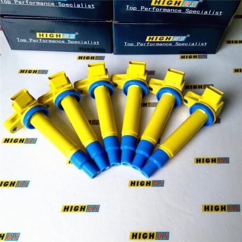 6 Ignition Coils Fit Toyota Lexus IS200 IS250 IS300 2.0 3.0 SC430 4.3L 5.7L 4Runner Land Cruiser 3UZFE 1GFE 2UZFE 3GR-FSE 4GRFSE