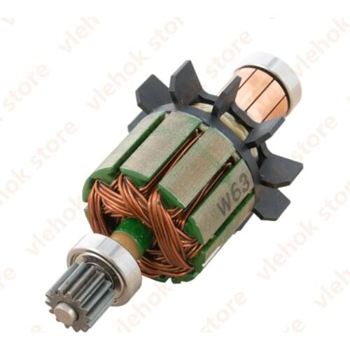 Armature ROTOR for MAKITA DF441D BHP451RFE DSC191Z BHP451SFE BDF451Z BDF451SFE BDF451RFE DDF451 BHP451 BDF451 619165-3