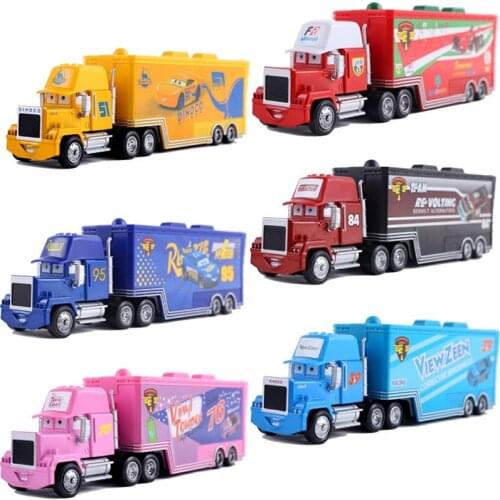 Disney Pixar Cars 3 Lightning McQueen Storm Jackson The King 1:55 Diecast Metal Alloy Model Toys For Boys Birthday Gift