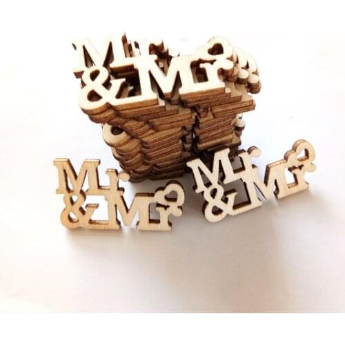 40PCS Rustic Wood Heart Shaped Embellishments Letters Wooden Heart Confetti for DIY Crafts Wedding Party Table Decoration