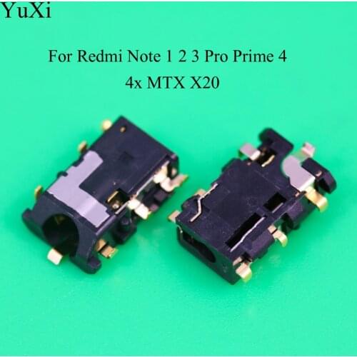 For Xiaomi Redmi Note 1 2 3 4 Note3 Pro Prime note 4 MTX X20 /Note 4X 3GB Headphone Jack Earpiece Audio Socket Plug Repair Parts