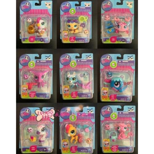 Hasbro Littlest Pet Shop Animal House Cat Dog Cock Whale Pet Toys Ornament LPS Dolls Cute Animals Model Collection Kids Gift