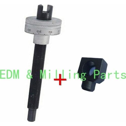 CNC Milling Machine Micro Feed Scale Rod + Stop Knob Vertical Mill Tool B164 +B163 For Bridgeport Mill Part