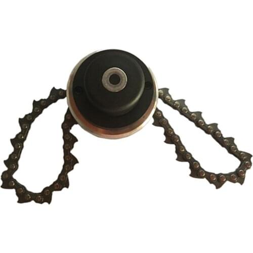Lawn Mower Trimmer Head Universal Coil Chain Brush Cutter Garden Grass Trimmer Head With Thickening Chain For Lawn Mower