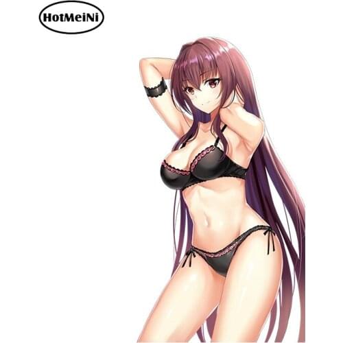 HotMeiNi 3D Sexy Car Stickers Love Live! Cartoon Bikini Car Styling JDM Vinyl Car Decal Window Wiper Decal Car Accessories