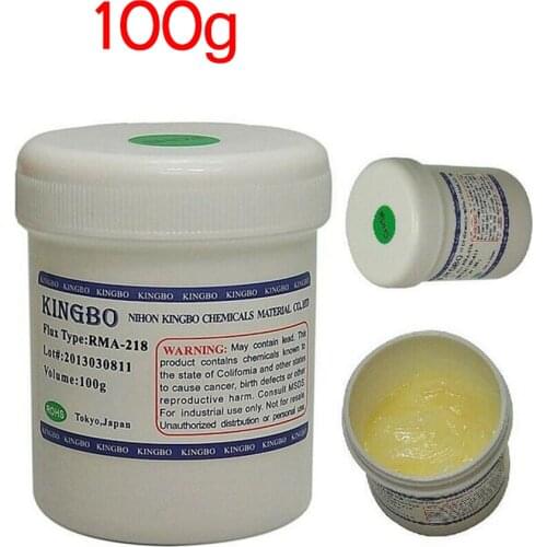 Kingbo RMA-218 100g BGA Lead Free Reflow Reball Tacky Soldering Paste Flux Mobile Phone Welding Repair Paste