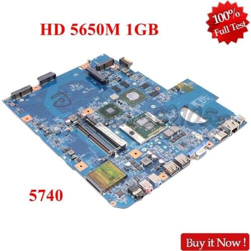 NOKOTION MBPM701001 MB.PM701.001 For Acer aspire 5740 laptop motherboard 48.4GD01.01M HM55 DDR3 HD 5650 GPU free cpu