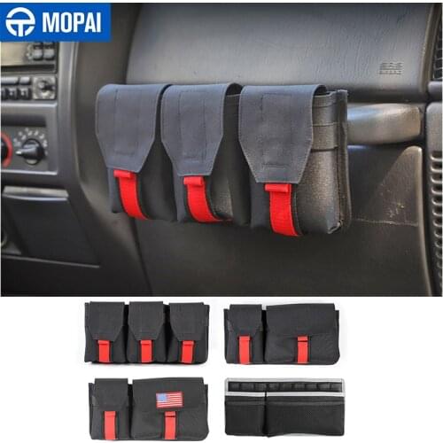 MOPAI Stowing Tidying Car Copilot Handle Storage Bag Accessories for Jeep Wrangler TJ 1997-2006