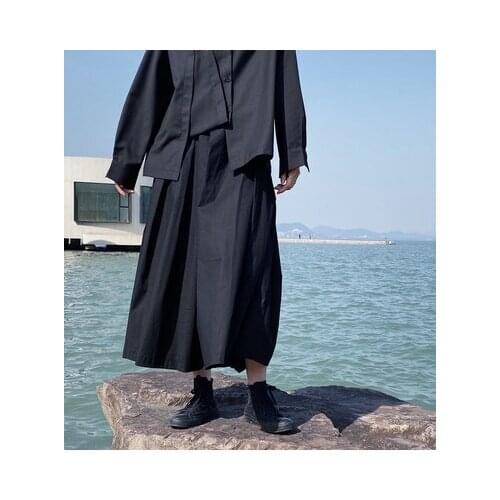 New Dark Fall fashion trend niche design loose legs culottes