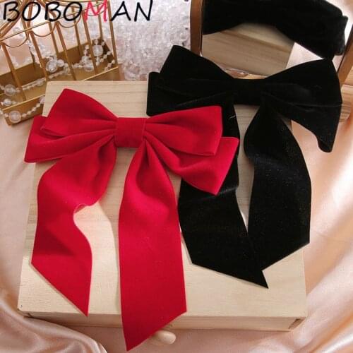Oversized Bow Hair Accessories Fashion Satin Ribbon Hairpins Big Bow Hairpins Women Girls Satin Ladies Hairpins Cute