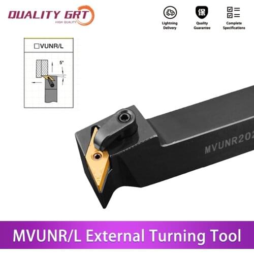 Q.Grt MVUNR1616 MVUNR2020K16 MVUNR2525M16 External Turning Tool Holder Carbide Inserts VNMG MVUNR/L CNC Lathe Cutting Tools