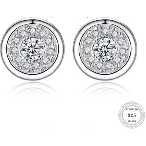 Light of Luna White Ear Studs Earring,Thomas Style Fashion Good Jewerly For Women,Ts Gift In 925 Sterling Silver,Super Deals