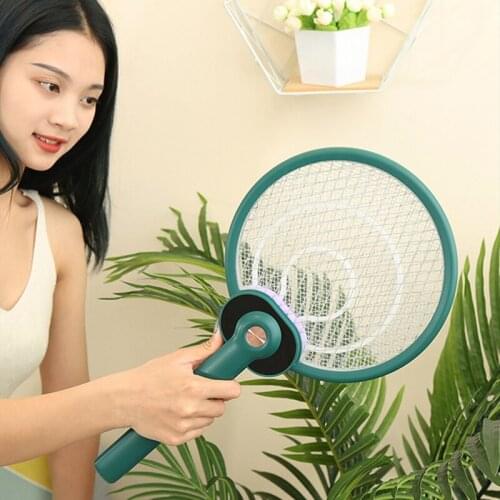 Foldable LED Electric Mosquito Swatter High-Density Power Grid Anti Fly Bug Mosquito Racket Pest Control Products