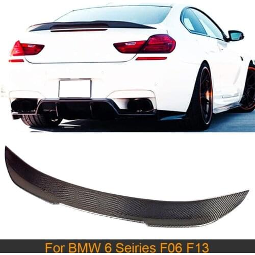 Carbon Fiber Car Rear Trunk Spoiler Wing for BMW 6 Seiries F06 F13 2012 - 2018 Car Sticker Rear Wing Spoiler Boot Lid