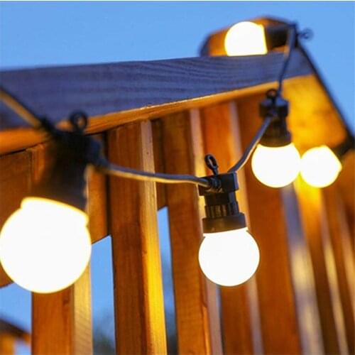 DC24V Outdoor G50 Globe Ball Bulb 5M 10 Leds Holiday String Light IP67 Waterproof Fairy Decoration Garden Party Bar Tree KTV