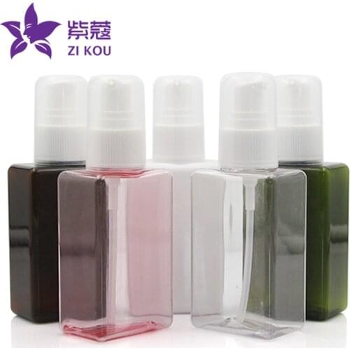 High-end hot-selling low-cost travel 1 pcs free shipping 100ml plastic PETG bottle plastic small dosage cosmetic small pump
