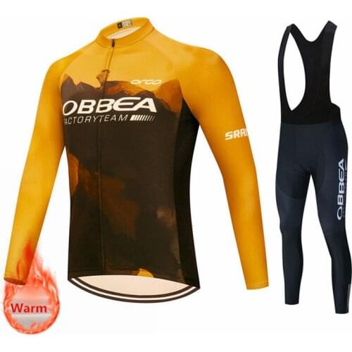 Winter Thermal Cycling Clothing 2021 Pro Long Sleeve Cycling Jersey Set Ropa Ciclismo MTB Bike Maillot Bike Uniform Triathlon