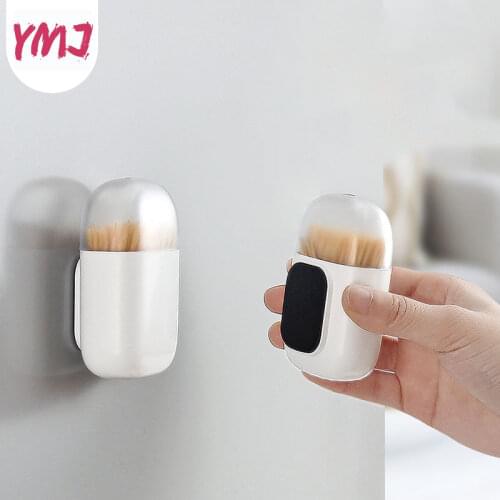 Toothpick Storage Case Portable Toothpick Dispenser Magnetic Toothpick Box ABS Plastic Fridge Magnet 1Pc Toothpick Holders