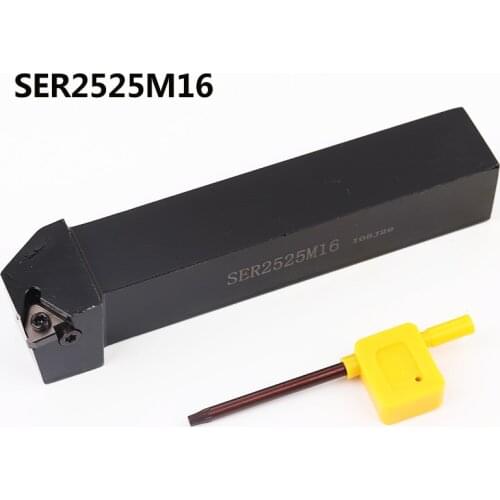 1pc High Quality SER2525M16 SEL2525M16 Thread Turning Tool External Turning Tool CNC Lathe Threading Cutter Tool Holder