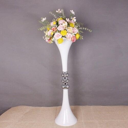 10PCS Flowers/Floor Vases Tabletop Vase Metal Wedding Flower Vase/Stand Table/Wedding Centerpieces For Party Decoration GHP029