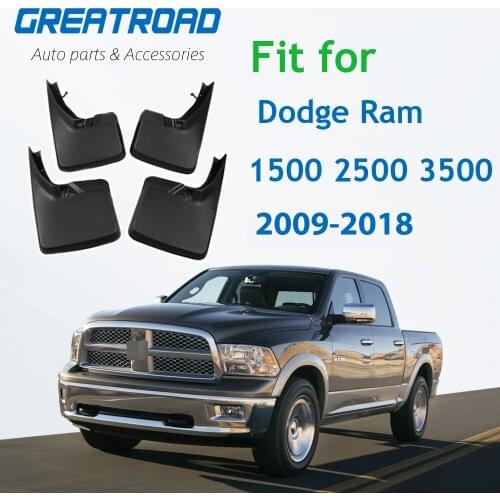 For Dodge Ram 1500 2500 3500 2009-2018 4PCS Brand New Splash Guar Mud Guards Mud Flaps Fender Car Styling Auto Accessories