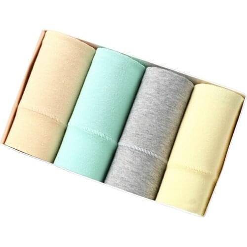 4pcs/lot women Cotton Underwear Panty High Waist Breathable Trigonometric Lingeries Sexy Panties Body Shaping Briefs M-XXXL