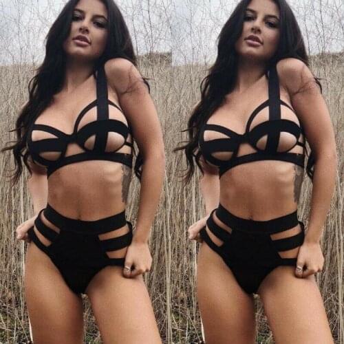 Women Sexy Bandage Lingerie Set Nightwear Underwear Sleepwear G-string Tempting