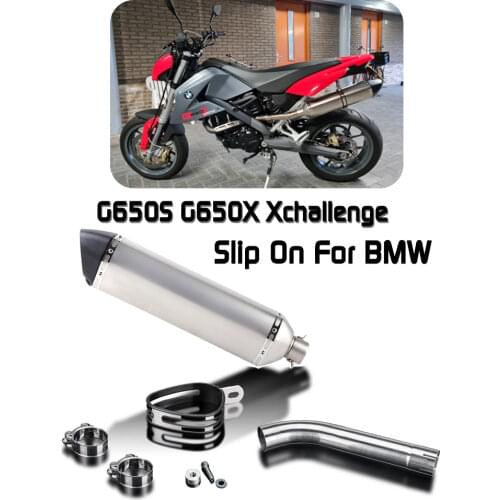 G650 Motorcycle Exhaust Muffler Escape Pipe Contact DB-Killer Slip-On For BMW G650S G650X G650 Xchallenge Xcountry 2007-2011