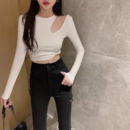 Женские однотонные футболки GRUIICEEN China At AliExpress