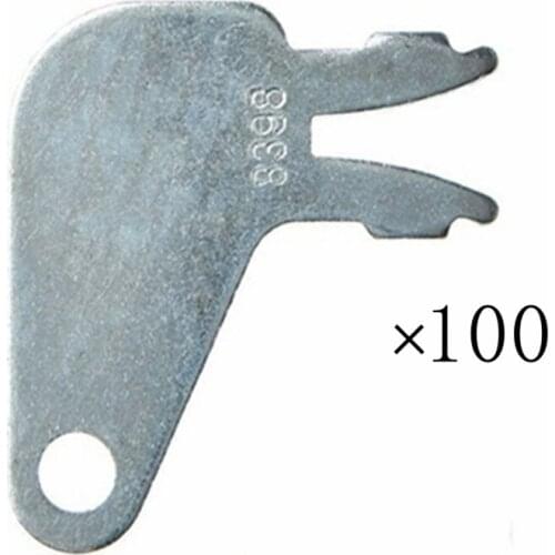 100x 8H5306 Master Disconnect Ignition Key For Cat For Caterpillar Equipment Battery
