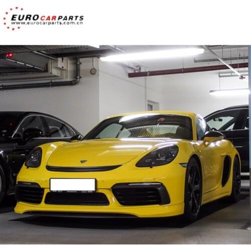 718 cayman body kits fit for POR cayman 718 2016-2018 to TECH style front lip+diffuser+spoiler