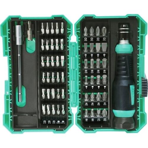 57In1 Proskit SD-9857M Screwdriver Tool Set Precision Screwdriver Bits Electronic Bits Extension Bar Phone Tablets Repair Tools