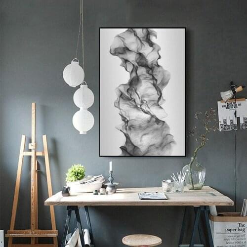 Nordic Black White art wall art Canvas Painting posters Prints Abstract line Picture for Living Room Morden Home Decor No Frame