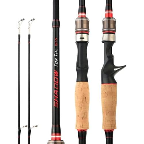 2021 New 2 Tips ML/M Power 1.8M 2.1M 2.4m Carbon Spinning / Casting Fishing Rod Ultralight Fishing Pole Travel Rod Fishing Pesca