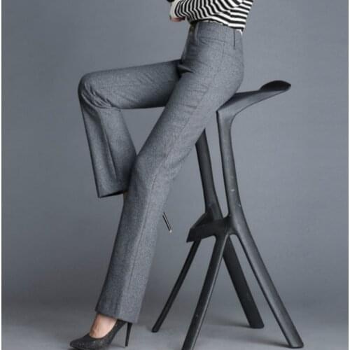 2020 new autumn and winter Fashion casual plus size thick warm wool straight brand female women girls pants clothes 79111