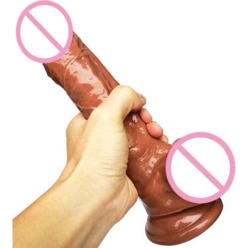 HOWOSEX 23*4.5CM Huge Dildo Super Big Long Suction Cup Dildos Realistic Artificial Soft Penis Anal Butt Dildo Sex Toys for Women