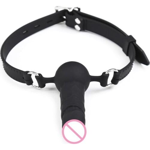 Couple Erotic Sexy Silicone Mouth Gag Plug Ball Bdsm Bondage Slave Restraints Belt Fetish Adult Games Sex Toys For Women Men