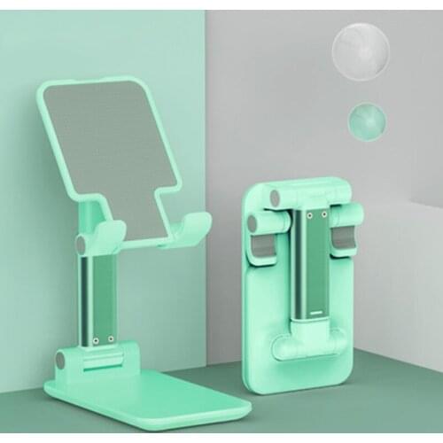 85DD Adjustable Cell Phone Stand, Non Slip Cradle Dock Holder Stable Desktop Stand Compatible With All Mobile Phones-Green