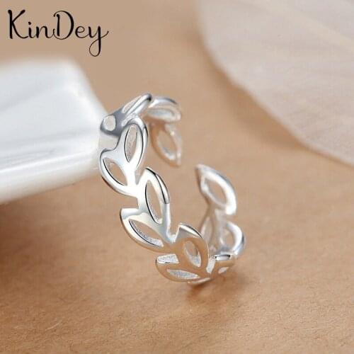 Romantic Charming Open Leaf Ring for Women Vintage Boho Knuckle Party Rings Gothic Punk Jewelry Gifts for Girls 2021