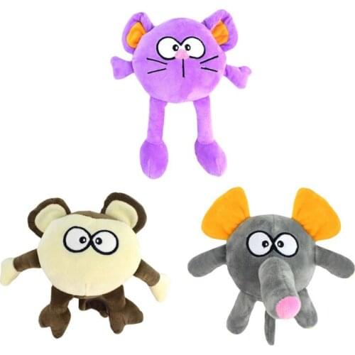 Cute Plush Pet Toys For Dog Cat Accessories Pet Elephant Animal Shape Dog Chew Teeth Cleaning Toy Bite Resistant Pet Products