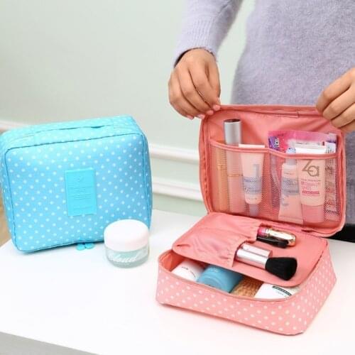 High Quality Portable Women Make Up Cosmetic Bag Waterproof Beauty Case Organizer Toiletry Kits Bags Wash Pouch Travel Essential