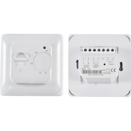 2021 V719H16A Smart Home Thermostat Heat Electric Floor Heating Manual Room Thermostat Warm Floor Cable Temperature Controller