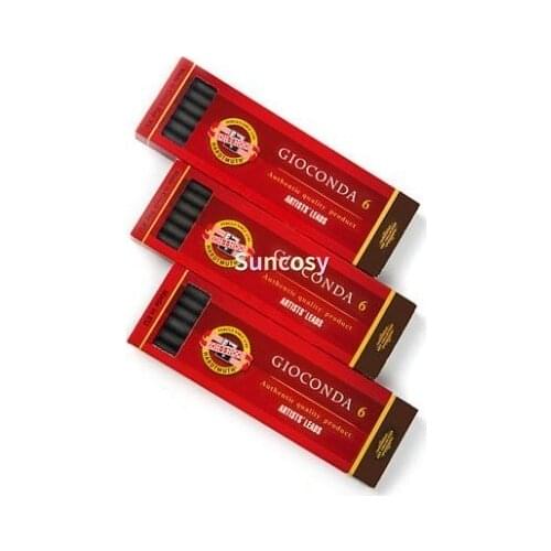 Koh-i-Noor Gioconda Artists' Leads for Lead Holders, 2B 4B 6B, 5.6mm X 80mm,Ideal for Sketching, Drawing and Technical Work