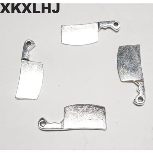 XKXLHJ 15pcs Charms kitchen knife tool 23*9mm Tibetan Silver Plated Pendants Antique Jewelry Making DIY Handmade Craft