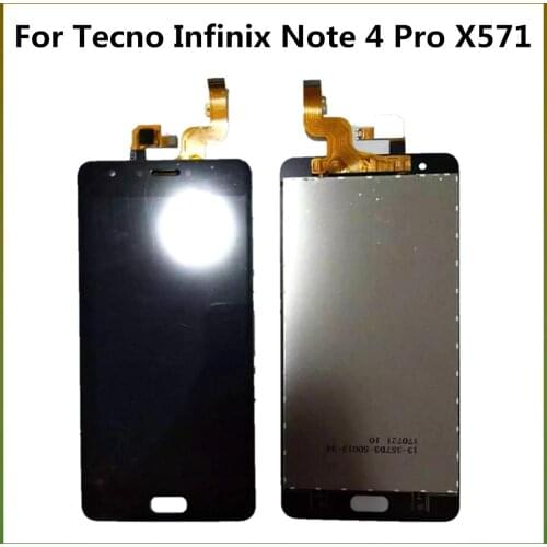 LCD Display For Tecno Infinix Note 4 Pro X571 LCD Screen With Touch Screen Digitizer Assembly 100% Tested Mobile Phone X571 LCDS