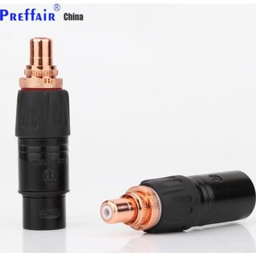 Neutrik XLR Male Female to RCA Female Socket Adapter Gold Balanced Plug Male